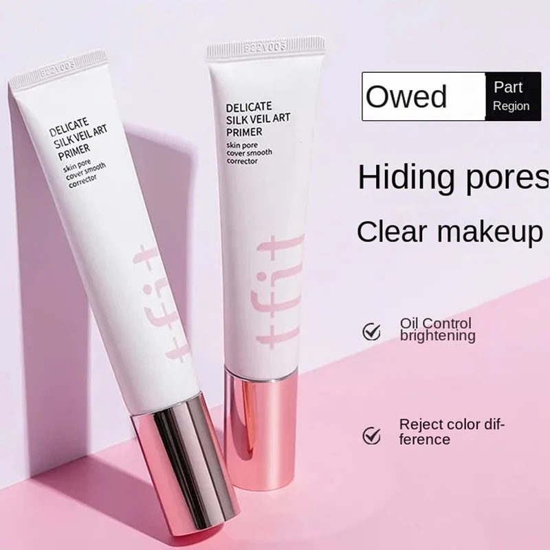 Onzichtbare Poriën Olie Controle Gezichts Pre Make-Up Primer Basis Helderder Gladde Huid Matte Isolatie Helderder Concealer 36Ml Cosmetica