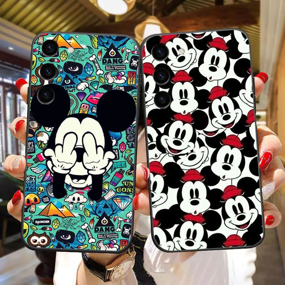 

Cute M-Mickey M-Minnie Mouse Phone Case For Samsung Galaxy S24 S23 S22 S21 S20 FE S10 S10E LITE PLUS ULTRA Case Funda Capa Shell