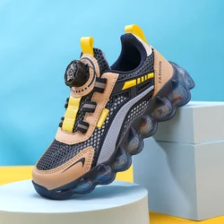 Sneakers da corsa per bambini a rete singola traspiranti leggere morbide antiscivolo per il tempo libero comode scarpe Casual da passeggio per ragazzi e ragazze