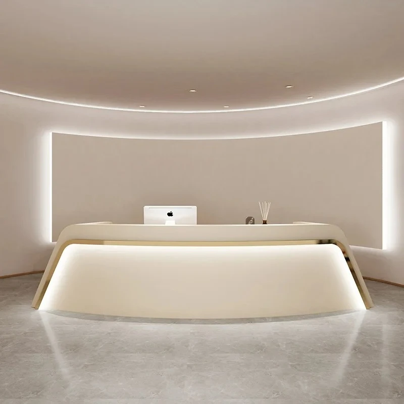 

Современный магазин Стойки регистрации Салон красоты Уникальные полки Столы Роскошный промышленный дисплей для отелей Mostrador De Tienda Мебель