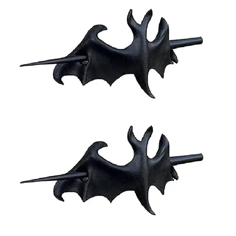 

NEW-2PCS Hairpin With Black Crow, Crow Hairpin, Halloween Hairpin, Gothic Hair Accessories For Women Girls