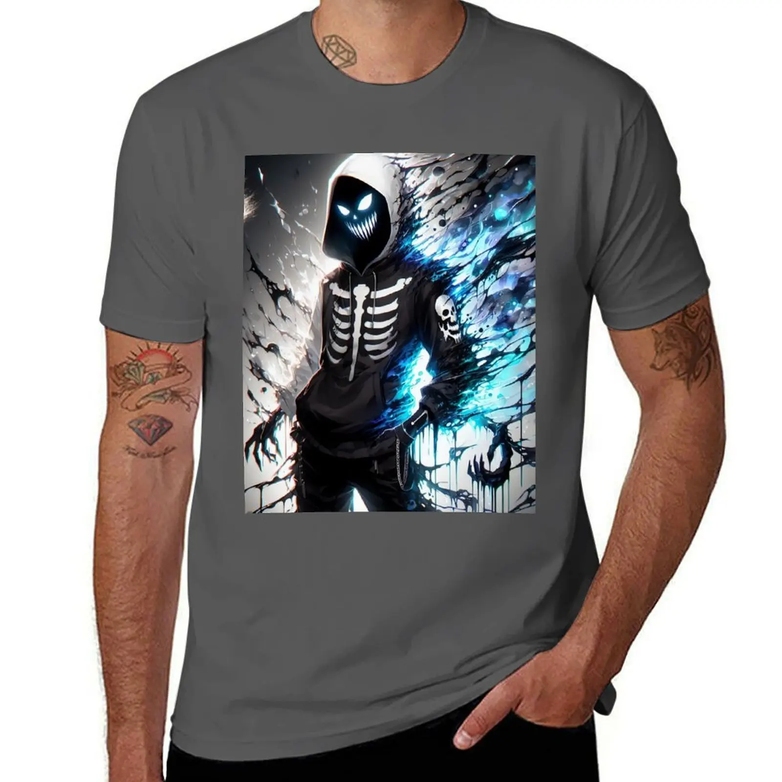 Skull cosmic T-Shirt Quick Dry Sports Short Sleeve Tee