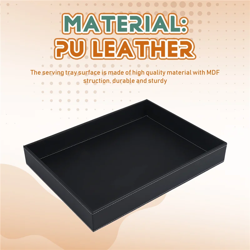 

A66F-PU кожаный органайзер для шкафа, лоток для шкафа, декоративный настольный органайзер для хранения вещей, лоток для смены, монет, ключей, телефона