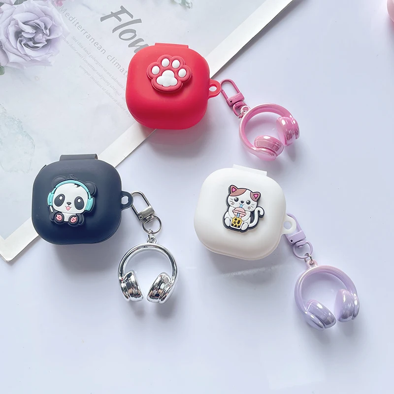 كارتون لـ anker Soundcore Liberty 5 / Liberty 4 Pro لطيف مع سماعة أذن من السيليكون Fundas #1