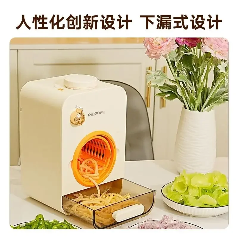 Electric vegetable cutter for cutting vegetables kitchen household multi-function shredder potato shredder