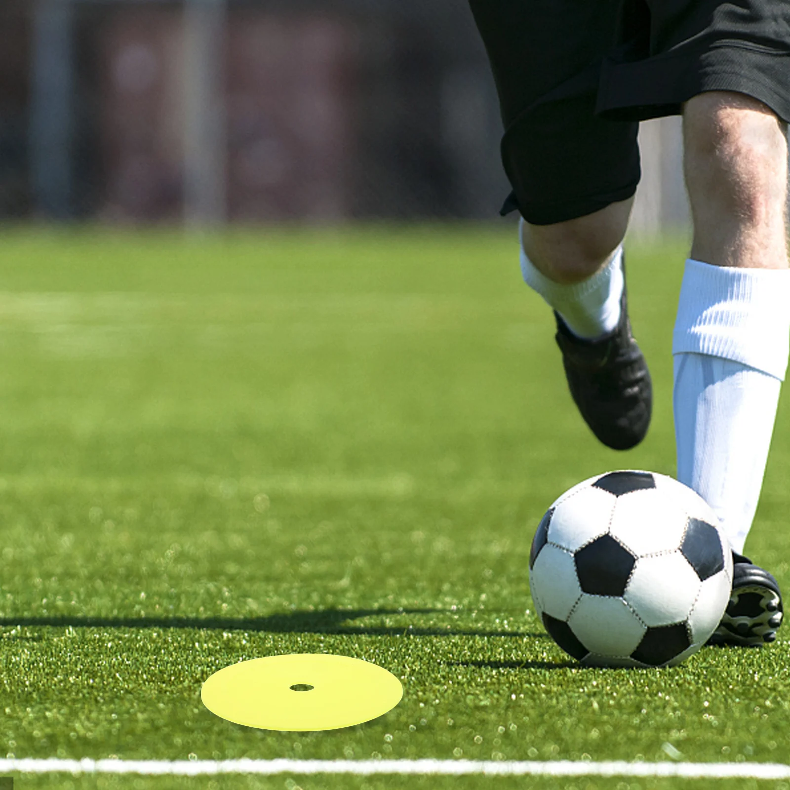 

10Pcs Soccer Practice Markers - Spot Discs No Slip Design for Football Training Drills Gym Classroom Use