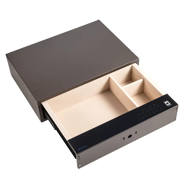 Digital Touch Screen Password Wardrobe Cabinet Fingerprint Drawer Lock Box Jewelry Key Safe Box