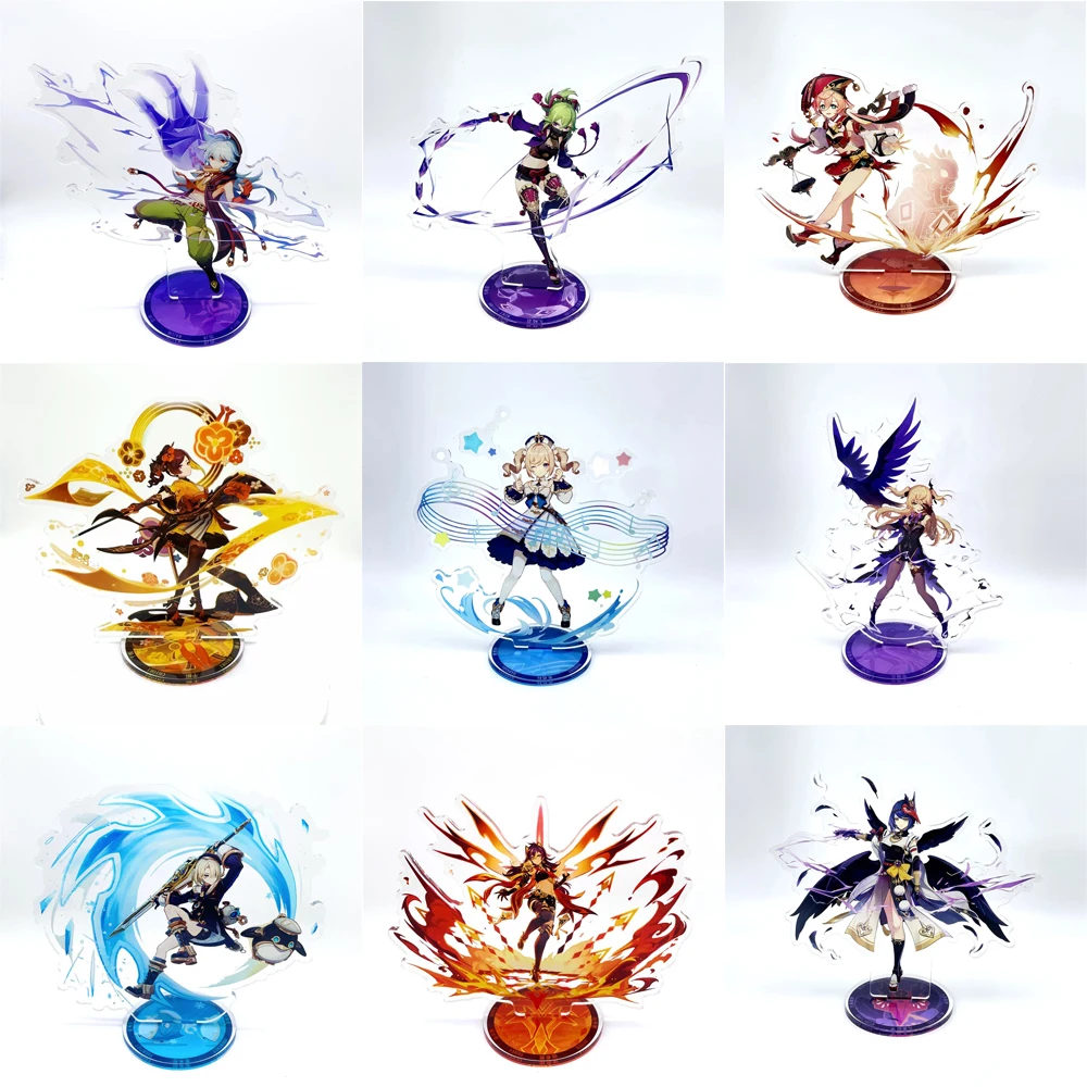 Figura de Anime, soporte acrílico Kujou Sara, placa modelo de maquinilla de afeitar, decoración de escritorio, letrero de pie, adornos de regalo para fanáticos del juego, modelo de soporte, 1 ud.