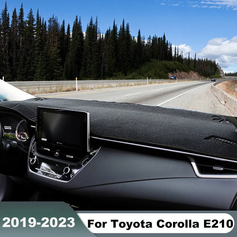 

Car Dashboard Cover Sun Shade Mat Instrument Desk Pad Carpet For Toyota Corolla E210 2019-2021 2022 2023 2024 Hybrid Accessories