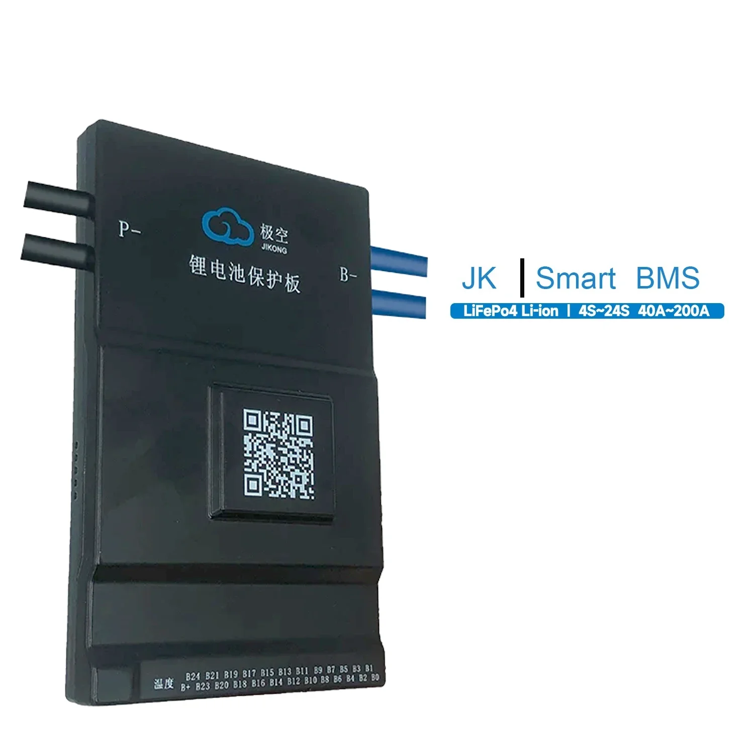 

Защитная плата для литий-ионной батареи JK Lifepo4 20s 200a Smart BMS со стандартным портом BMS, активная балансировка 8S-24S Lifepo4
