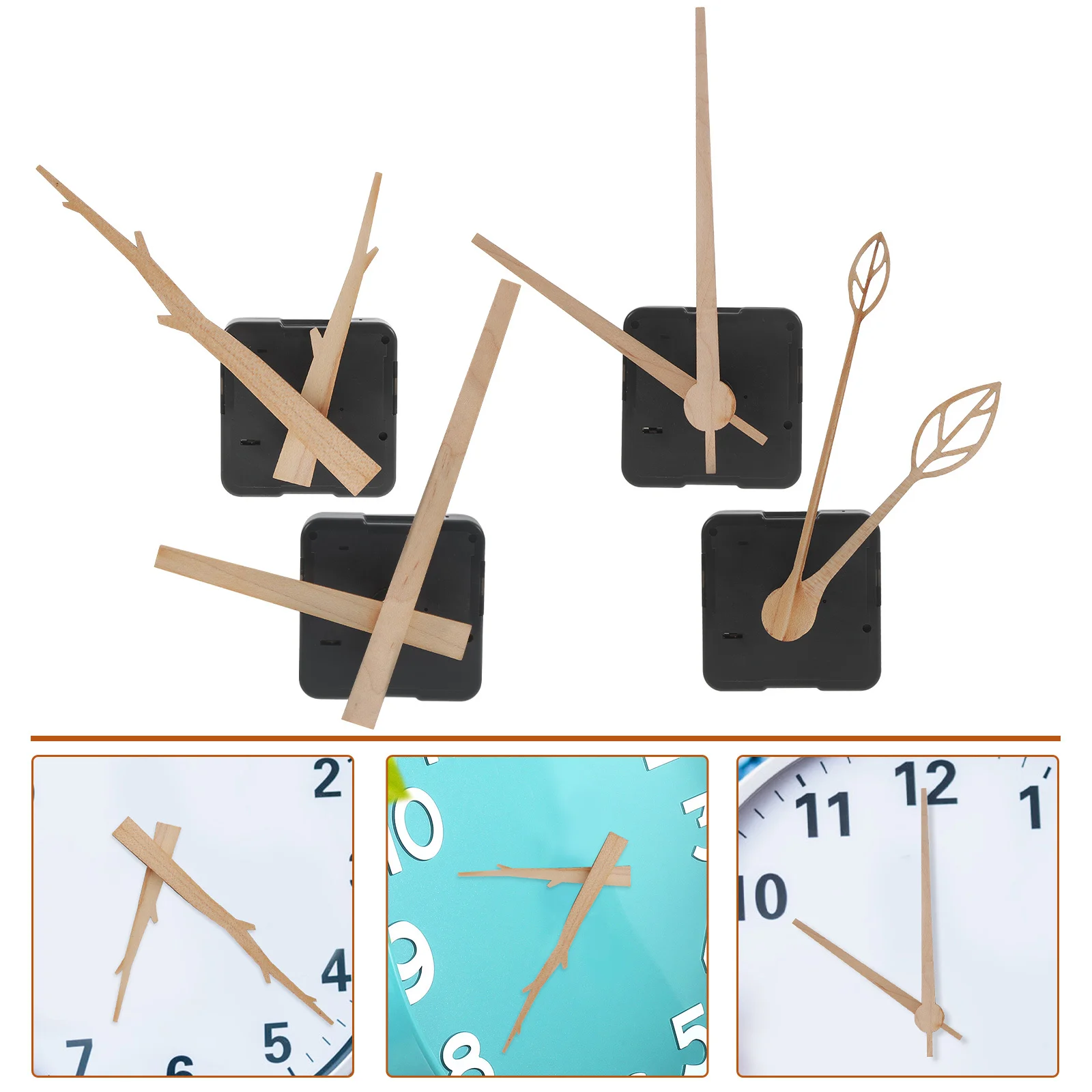 

10 Inch Maple Wood Mute Wall Kit Mechanism Diy Wall Clock Mechanism Replacement Clock Parts Mute Precision Parts