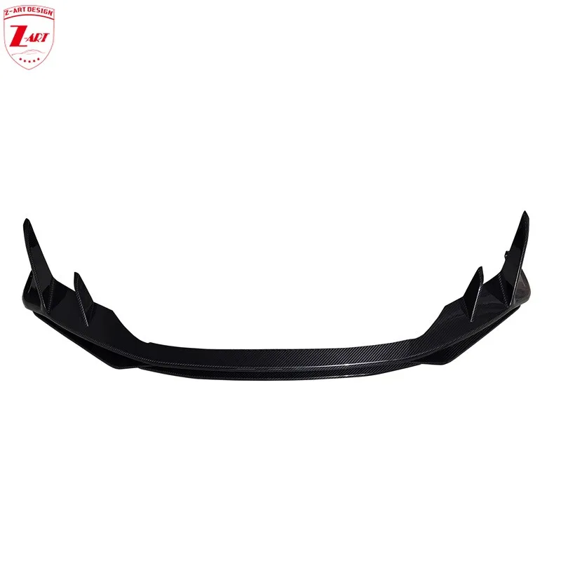 

Передняя губа Z-ART R8 из сухого углеродного волокна для Audi R8, передний спойлер из сухого углеродного волокна для R8 2021+