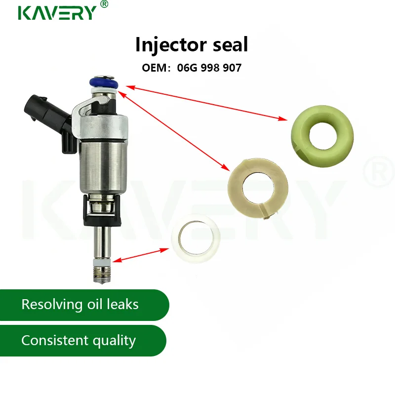 

For 4Set 06G998907 Beetle Cabrio Golf MK6 7 GTI Passat Tiguan Fuel Injector Seals Repair kit For A3 S3 A4 S4 A5 S5 A6 Q3 Q5 2.0