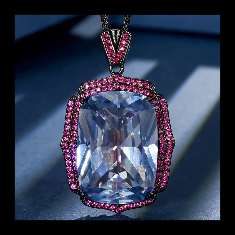 

2025 New Product Zhuang Shengsheng Jewelry Copper Bottom Gold-plated Simulation Nordic Blue Temperament Black Gold Penda