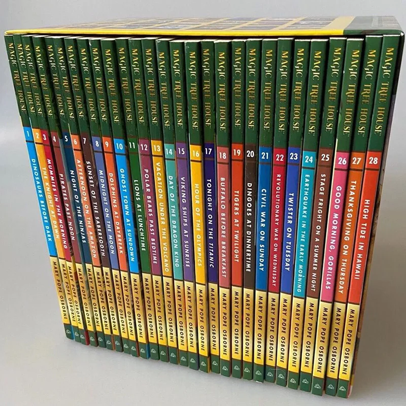 English version Magic Tree House 1-28 and 29-55 volumes English reading story book children\'s adventure science book