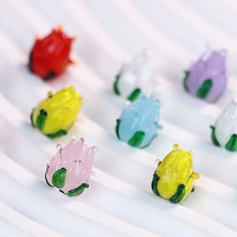

20pcs/lot DIY Mix Jewelry Accessories Glass Glazed Persimmon Bead For Charms Phone Pendant