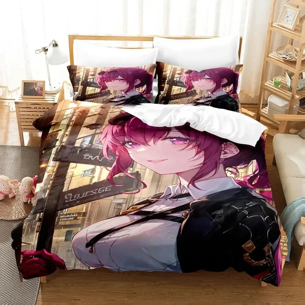 

Anime Game Honkai Star Rail Bedding Set Duvet Cover Bed Set Quilt Cover Pillowcase Comforter king Queen Size Boys Adult Bedding