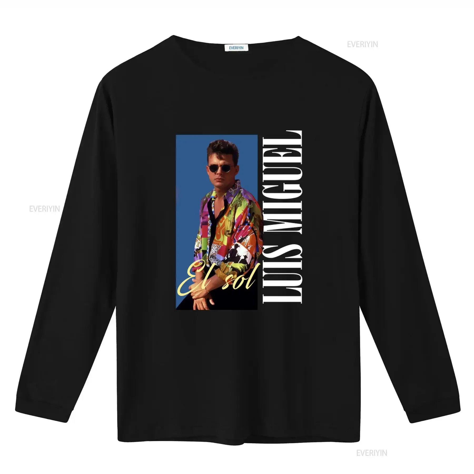 Luis Miguel 90s Inspired T Shirt Luismi PNG El Sol Design 2 Colors High Definition No Background Available in Long or s