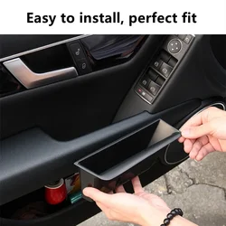 For Mercedes Benz C class W204 2008-2014 Front Door Handle Storage Box Container Holder Tray Car Organizer Accessories