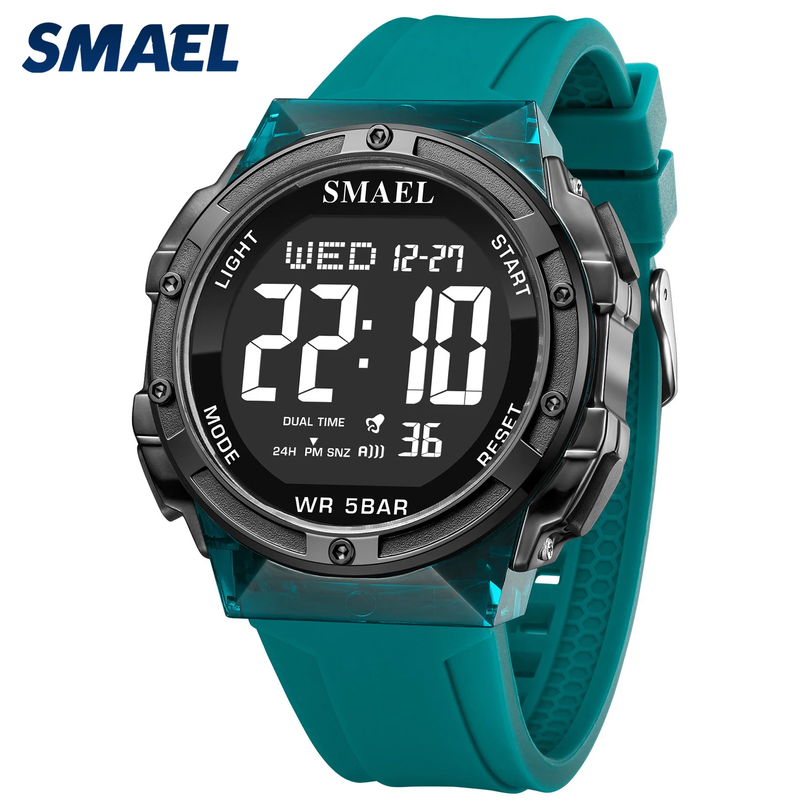 

SMAEL 8112 Часы Военные Армейские Секундомеры Мужские Наручные Часы Цифровые Часы LED 50 м Водонепроницаемые Спортивные Часы Будильник Цифровой