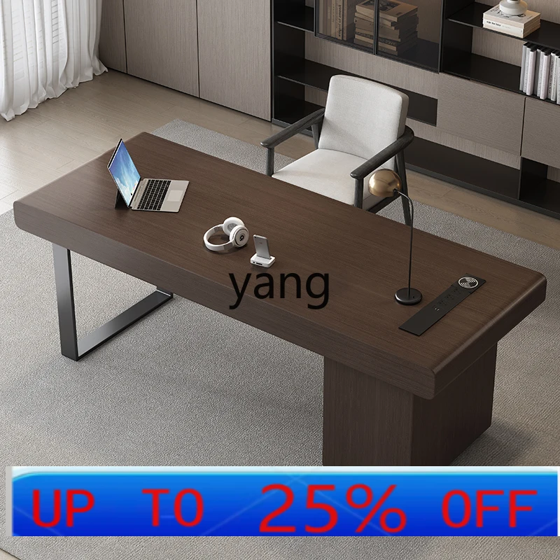 مكتب من الخشب الصلب Lmm مكتب كتابة منزلي مكتب فاخر وخفيف وحديث وبسيط