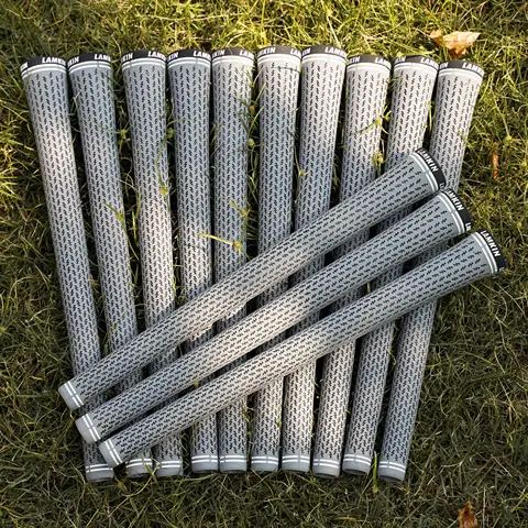 10pcs Standard/Midsize Enhanced Traction Natural Rubber Golf Grips - All-Weather Performance