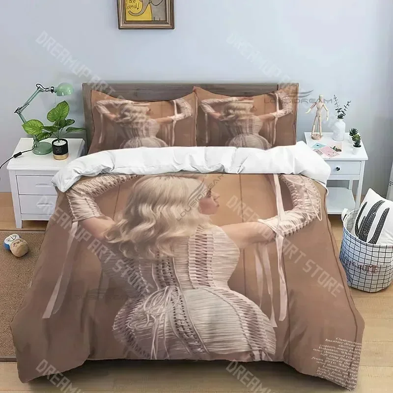 2026 Popular Star Singer B-Billie Patterns Comforter Bedding Set,Duvet Cover Bed Set Quilt Cover Pillowcase,King Queen Size Bedd