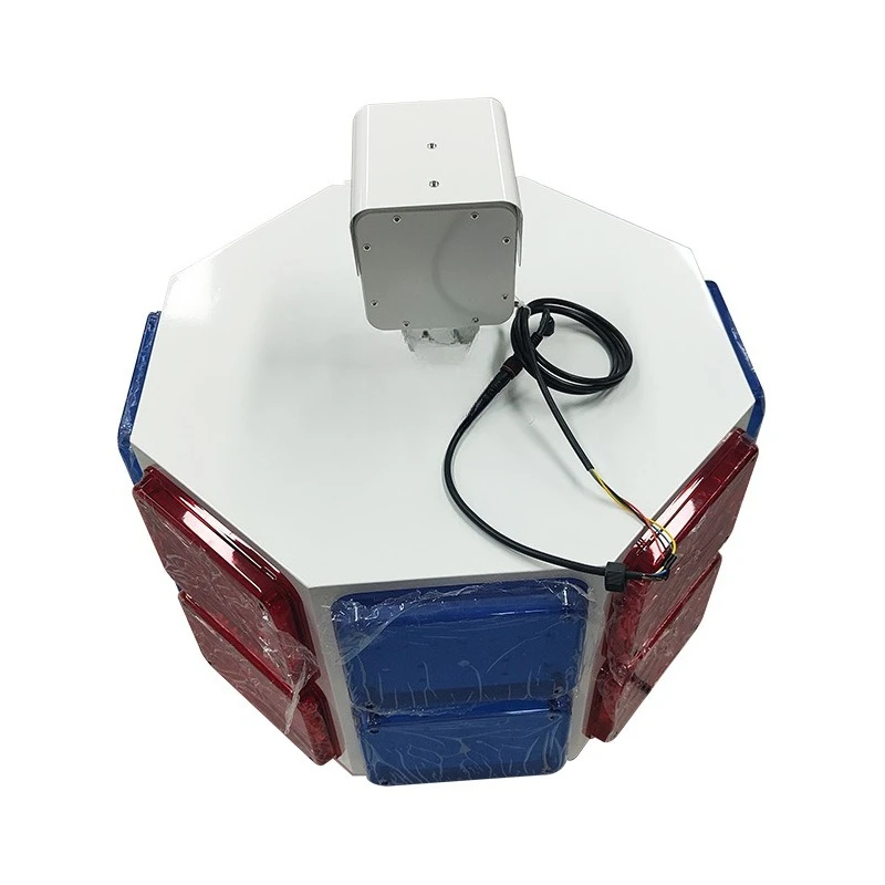 Solar octagonal highlighted traffic lights, anti-fatigue red and green flash lights warning lights