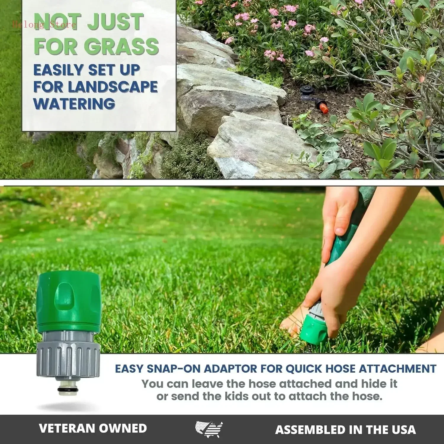 

[XMSJ]745 Наземный регулируемый выдвижной дождеватель 5 дюймов, комплект из 5 штук с быстросъемными соединителями для шлангов и разветвителями