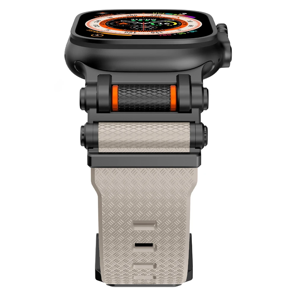 Weiches Silikon-Gummi Sportarmband für Apple Watch Ultra 3 49mm Series 11 10 46mm 9 8 7 6 SE 44mm 45mm Ersatz-Armband – Detail 10