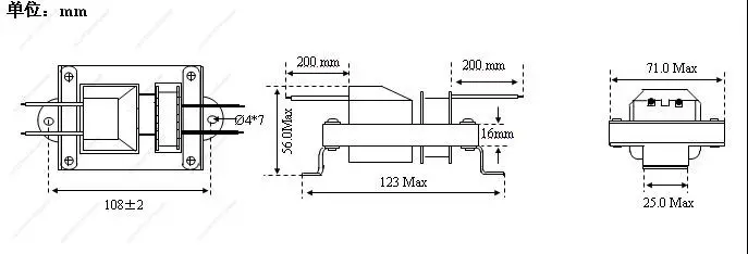 Geeignet für 70x16 Mückenlampe/Schneidtransformator 220V/50Hz-5000V Horizontal Einphasig – Detail 4