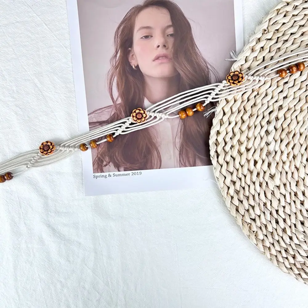 حزام بوهيمي عصري للنساء ، حبل خصر ، خمر ، تصميم فاخر ، فاتح ، متعدد الاستخدامات ، حزام