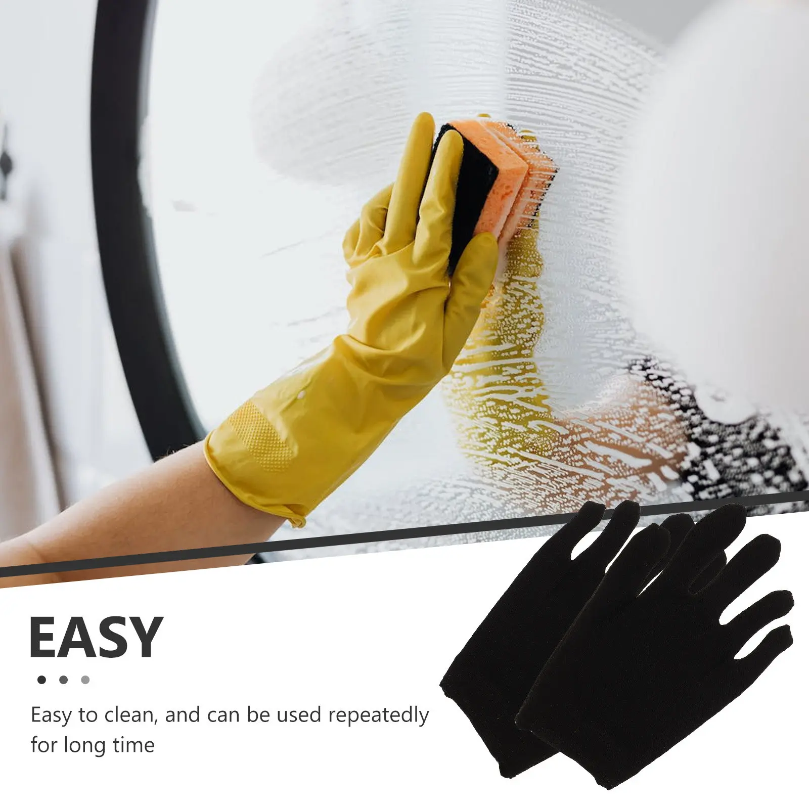 12Pairs Cotton Protective Gloves Durable Lightweight Industrial Work Gloves for Gardening Cleaning Jewelry Inspection Use