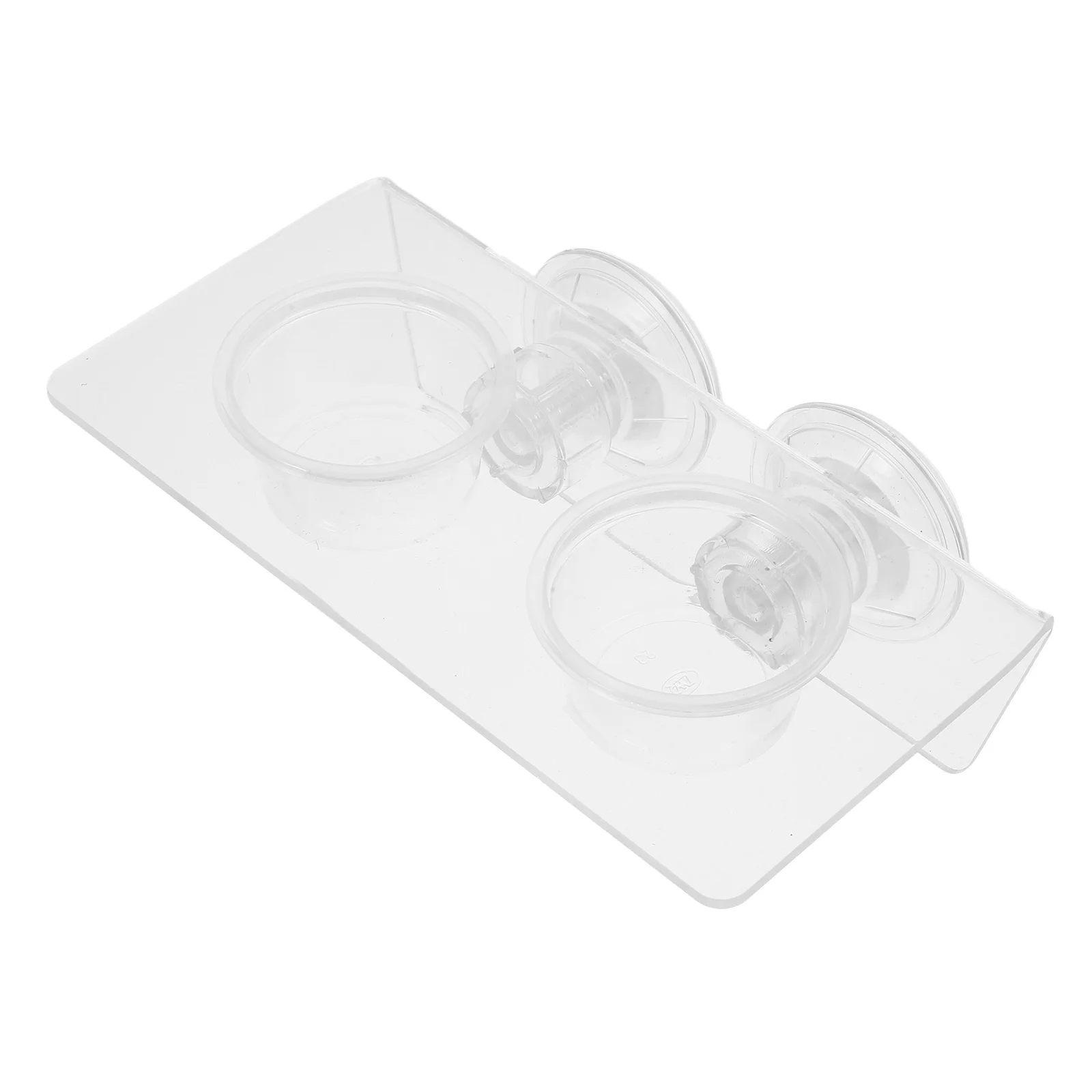 

Reptile Food Water Bowl with Suction Cup Dual Compartment Design for Lizard Gecko Snake Easy Clean Feeding Station Hydration