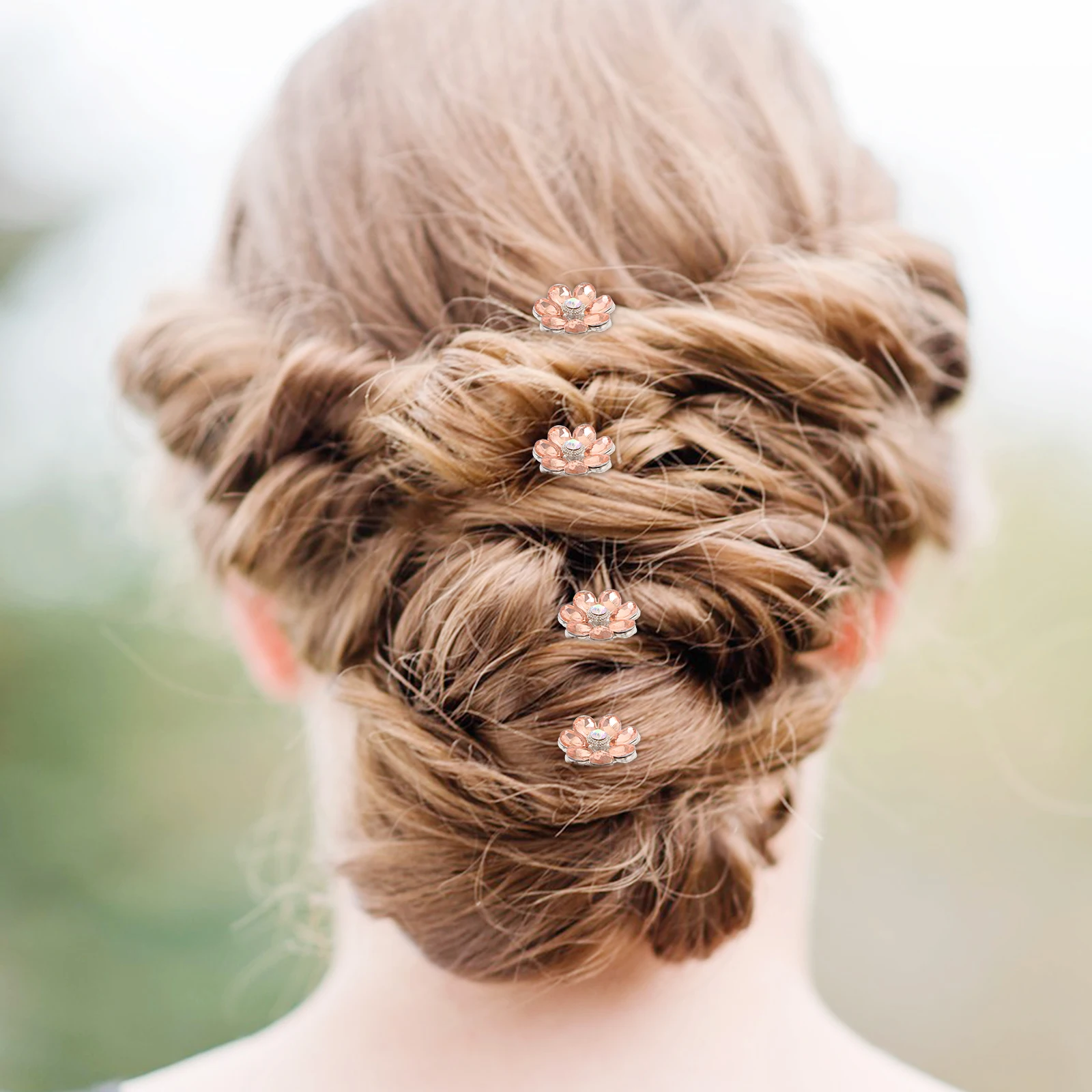 

4 Pcs Wedding Hair Accessories For Brides Hairpin Wedding Accessories Blue Bobby Pins for Women Bride Prom Party Hair Pieces