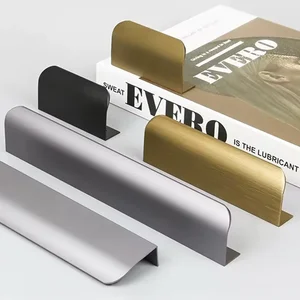 Ouro Preto Hidden Hands Long Kitchen Cabinet pulls drawer drawers aluminum alloy furniture handles Main Main Sales Handleer Holder - №7