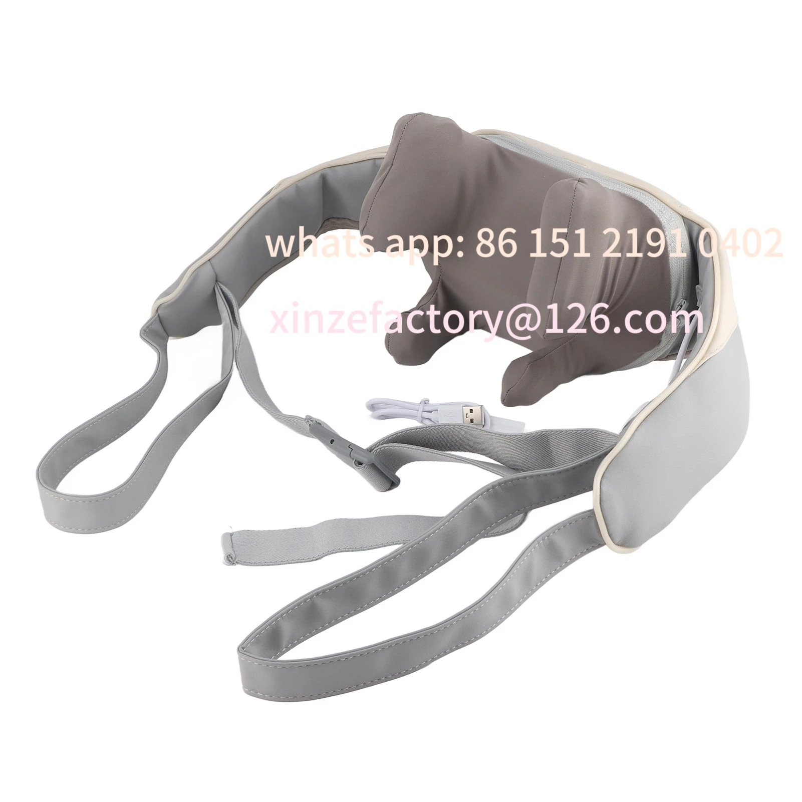 

Customizable Massaggiatore Shiatsu schiena spalla con calore lenitivo senza fili elettrico profondo 5D impastare