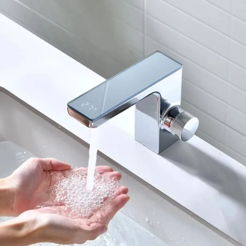 Touch bathroom countertop sink washbasin faucet touch-free automatic infrared sensor toilet faucet