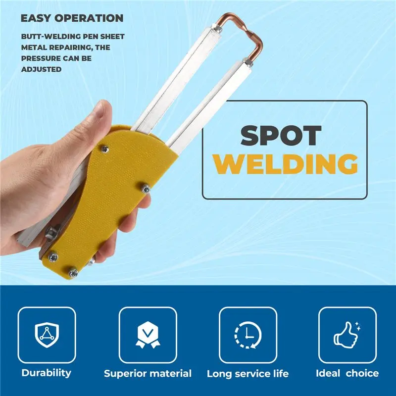 Spot Welder Plier Adjustable Spot Welding Machine Pressure Epoxy Board Welder Pen Butt Soldering Tong For Steel Plate