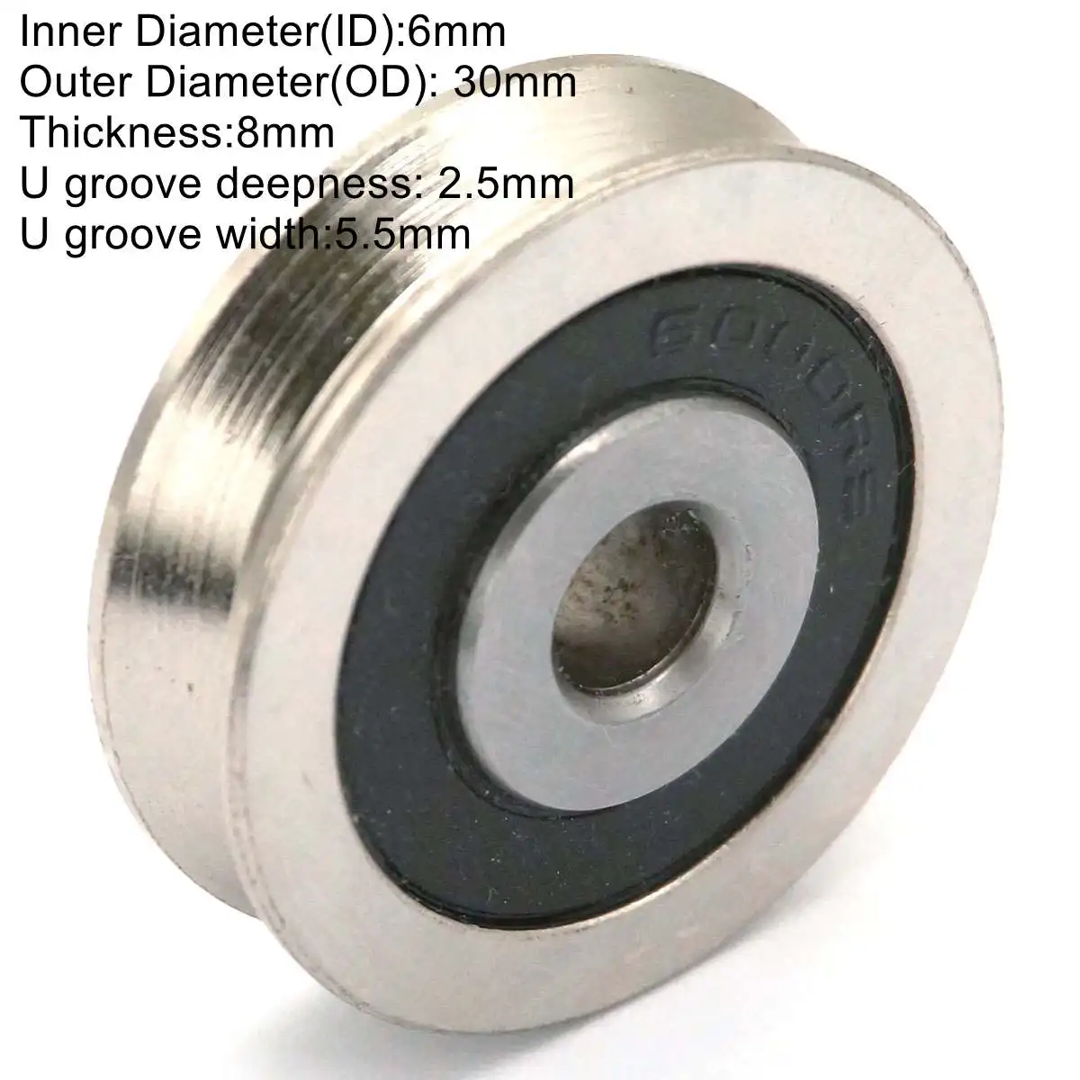 10*35*9mm V Groove breite 4,2mm Umlenkrolle Sheave Versiegelt Schiene Lager V6200ZZ – Detail 8