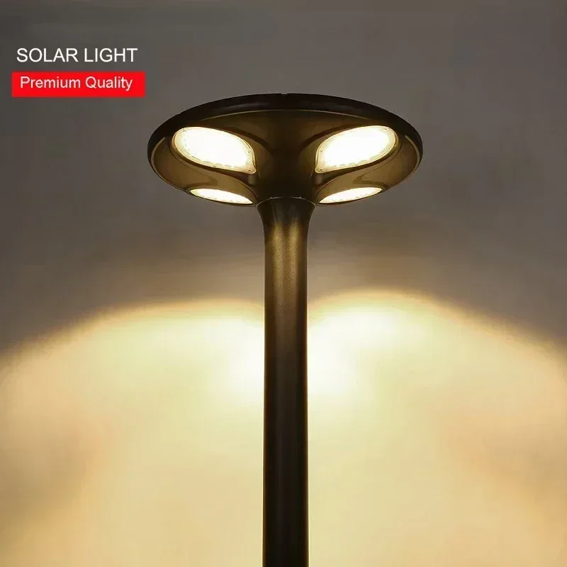 40W Waterproof IP65 UFO Solar Street Light High Quality LED Outdoor Garden Lamp for Courtyard Lane Landscape Lighting