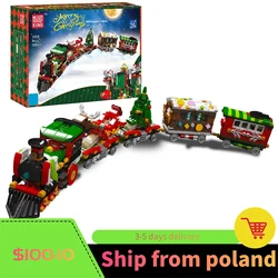 MOULD KING 12028 Technical Christmas Train Building Blocks 2 in 1 Transformer Deformation Robot Bricks Toys for Boys Birthday