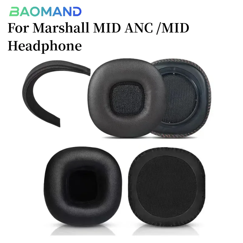 

Replacement Protein Ear Pads for Marshall MID ANC /MID Headphones Soft Foam Ear Cushions High Quality