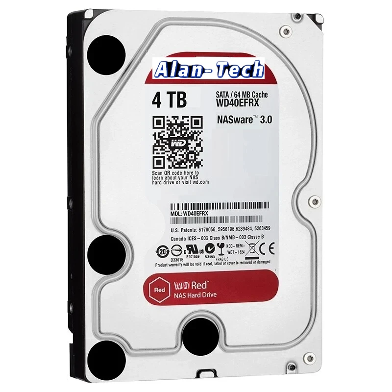 Imagem -02 - Weste-rn-digital W--d Red Nas Disco Rígido Interno 4tb 6tb 35 5400 Rpm Classe Sata gb s 64 mb Cache Hdd