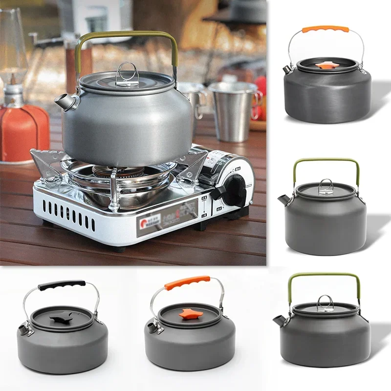 

Outdoor Camping Water Kettle Aluminum Alloy Portable Coffee Kettle Tableware Picnic Set Supplies Equipment 0.8/1.1/1.8/2/2.5L