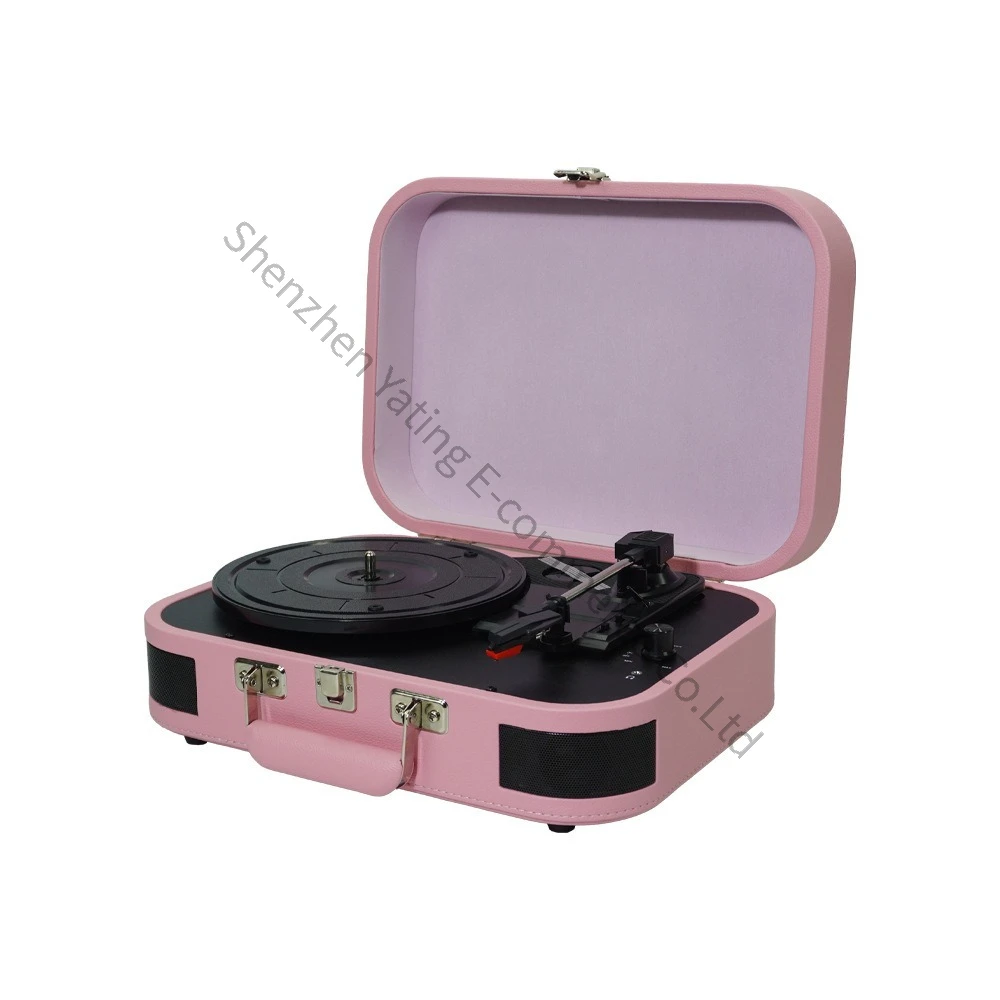 European-style Portable Vinyl Record Phonograph LP Retro Wireless Bluetooth Connection Stereo Living Room Ornament