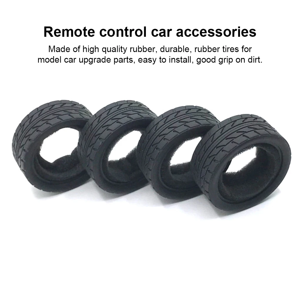 4 Pcs 1/18 RC Car Tire Tread Pattern Tyre Upgraded Set Accessory Replacement for WLtoys A949 A959 A969 A979 K929  Gold