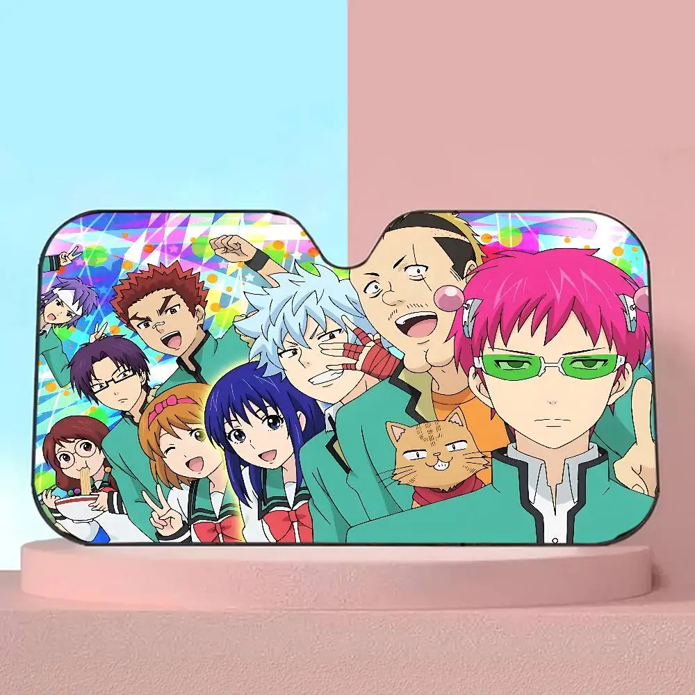 The Disastrous Life of Saiki K Anime Car Sun Shade Windshield Foldable Cute Funny Sunshade By Vincent for Car Truck SUV Blocks