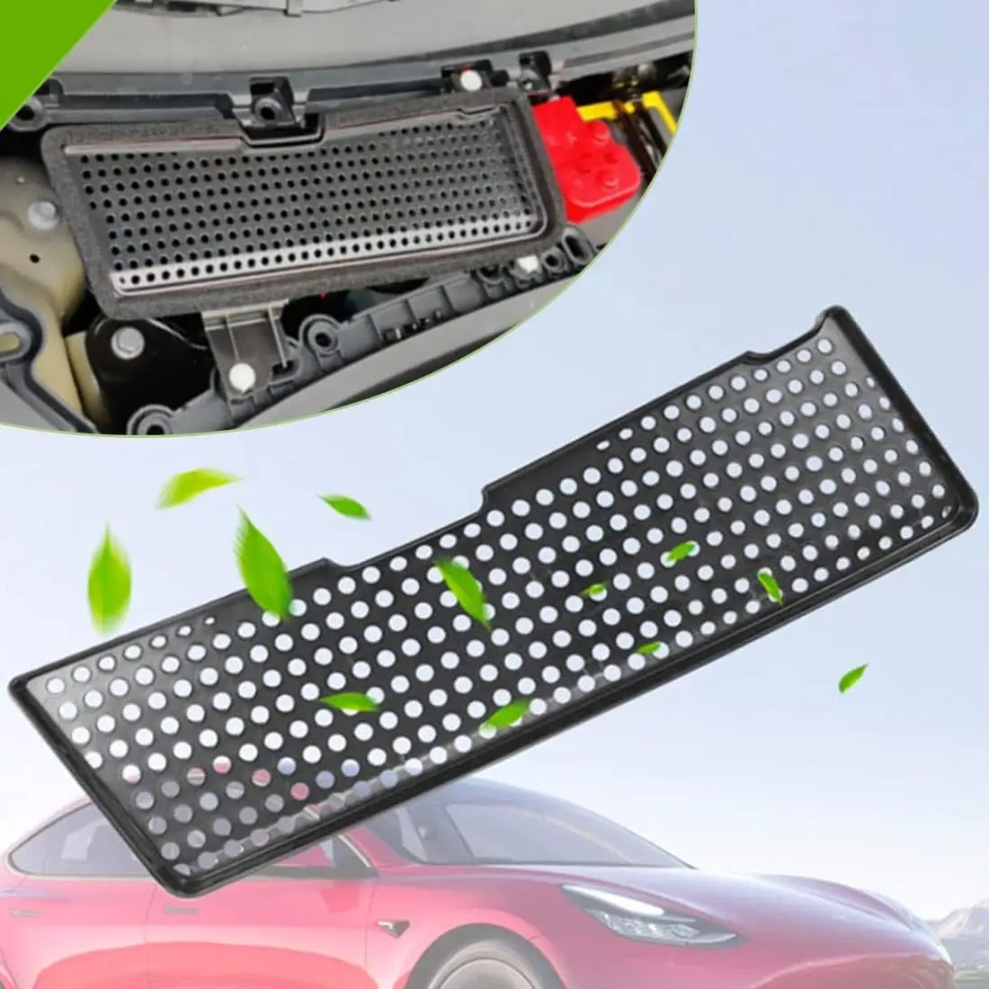 

Model 3 Air Intake Filter Grille Cover Air Flow Vent Protection Frame Cover Anti-blocking Air Inlet Grill Cover for 2021 2022 20