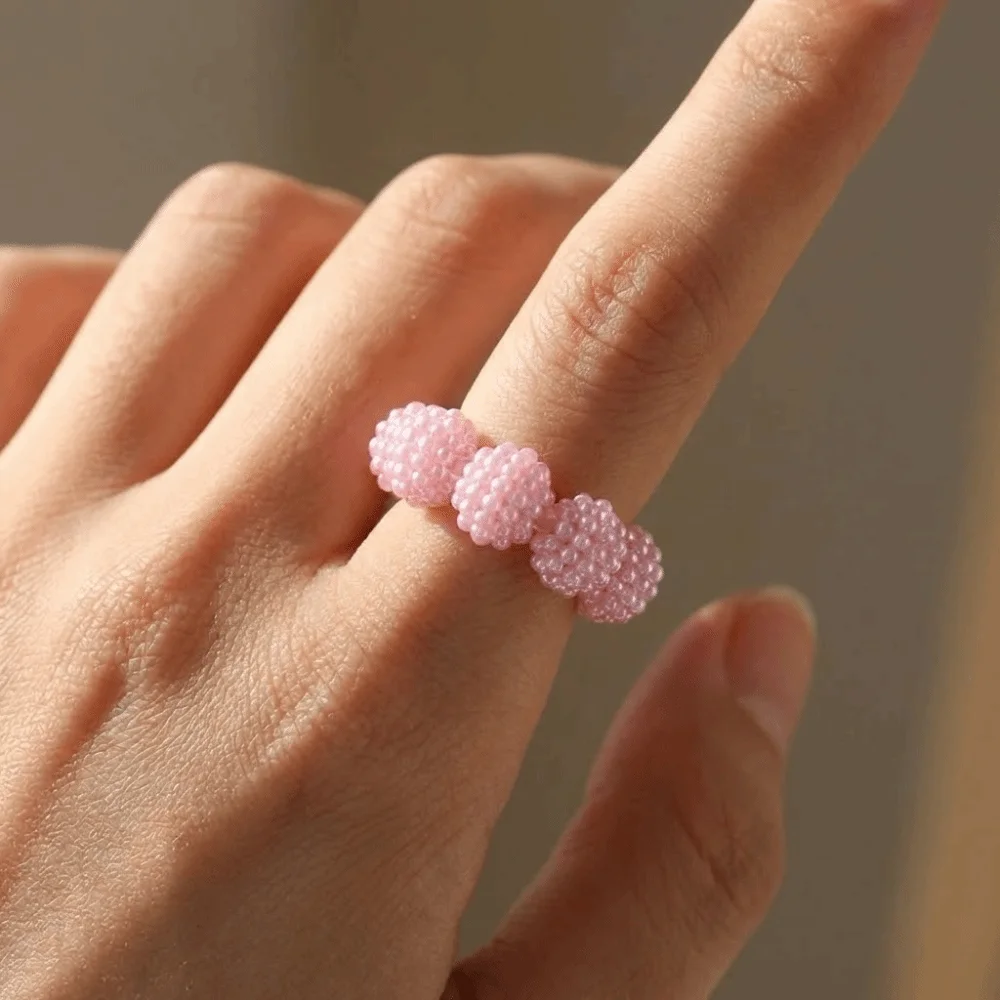 5 PCS/Set Creative Stress Relief Finger Rings Spiky Bead Calming Adjustable Sensory Rings Relax Adjustable